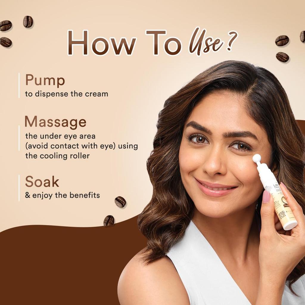 Lacto Calamine Cremă pentru ochi 15g Pachet pentru cearcăne, pungi sub ochi, linii fine cu aplicator cu bilă răcoritor