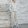Li Ning Sports Fashion Collection Fleece Lined Thermal Hooded Loose Fit Pullover Sweatshirt Unisex Gray AWDR857-8