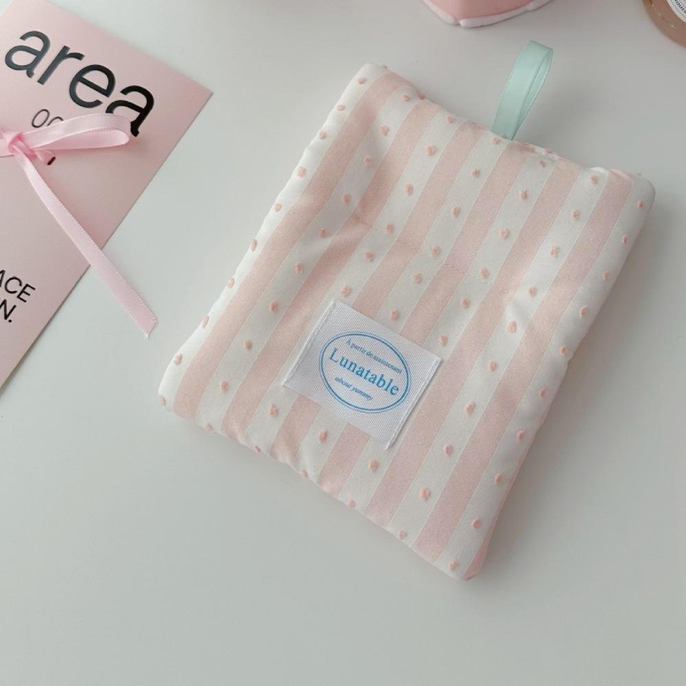 Ins Style Grid Pattern Coaster Portable Cotton Cloth Insulation Pad Drink Coasters  Home Decoration