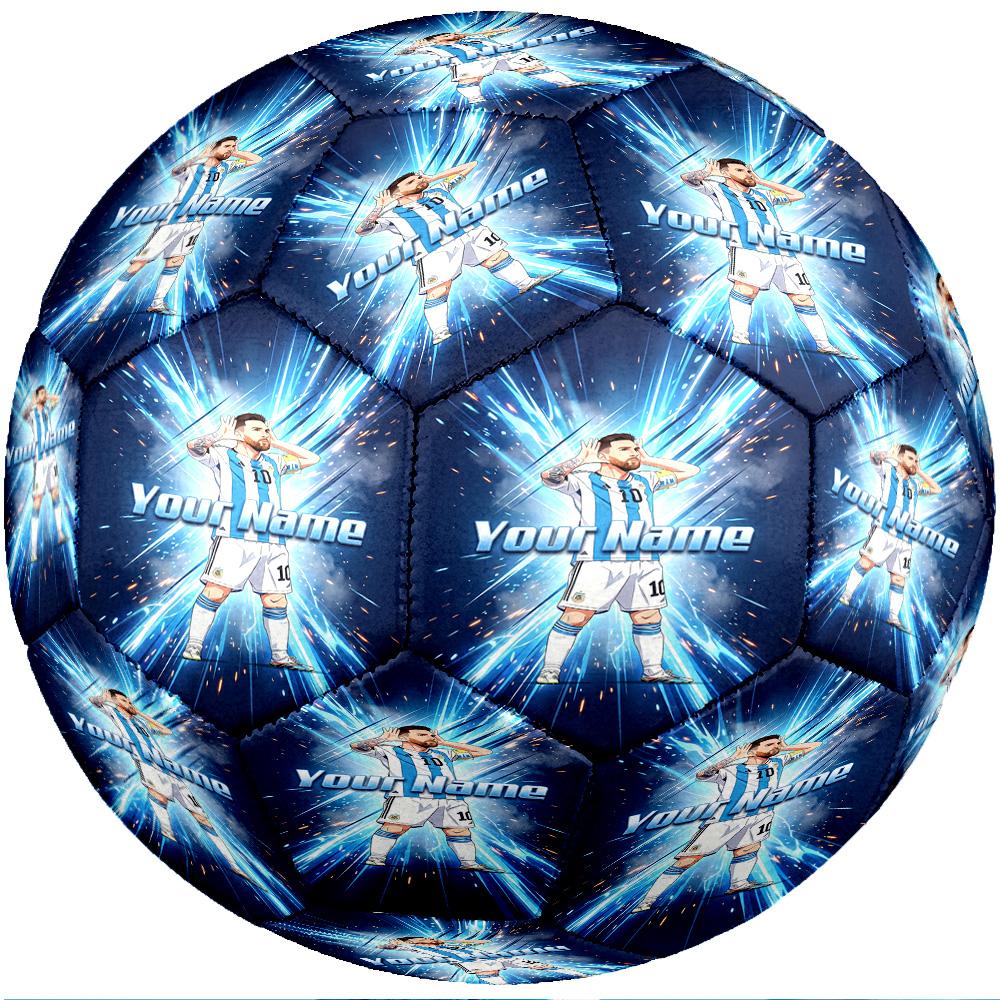 Lionel Messi Fashion Size 5 Football Wearproof Non‑Slip Soccer Ball For Sports Training Entertainment Use