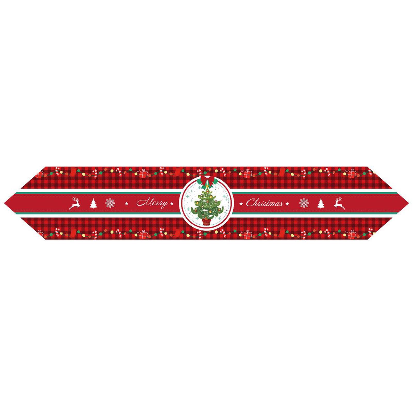 Xmas Table Runner Xmas Holiday Kitchen Dining Table Decoration Christmas Decorations Table Runner Christmas Holiday Table Runner