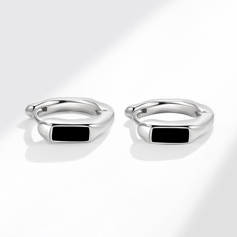 Unisex Light Luxury Minimalist Earrings Fashionable Personalized Hip Hop Premium Niche Design Temperament Ear Studs