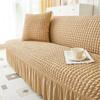 1/2/3/4 Seat Cotton Foam Elastic Full Cover Simple No Handle Sofa Cover Modern Simple Style Non-dust Three Person Seat Sofa