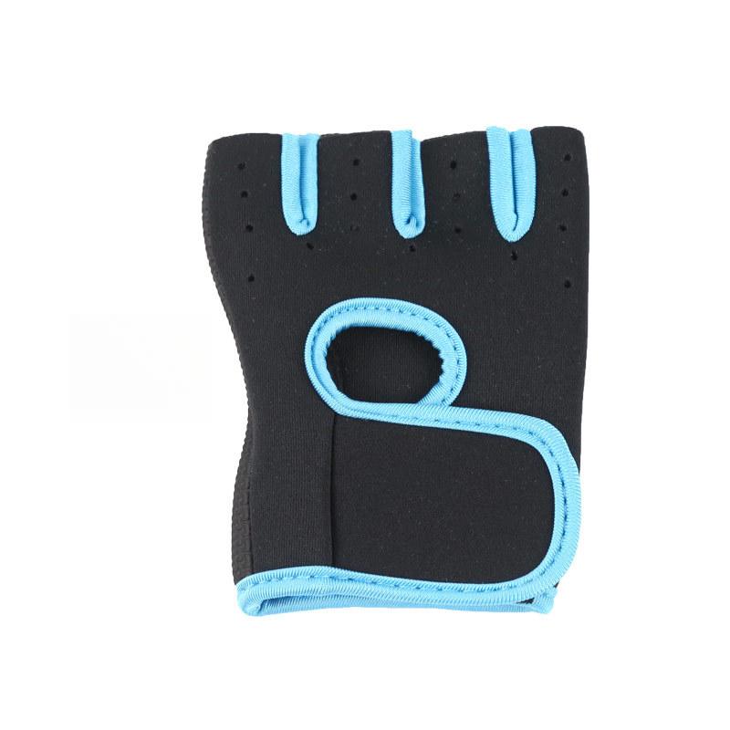 Unisex Dumbbell Equipment Horizontal Bar Exercise Wrist Guard Gym Half Finger Sports Non-slip Gloves