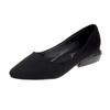2025 Spring Women Pumps Low Square Heel Pointed Toe Work Shoes Lady Office Pumps Summer Slip On Casual Shoes Woman   WSH3604