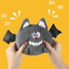 Dog Plush Toy Cute Cartoon Squeaky Chew Toy Interactive Stuffed Bat Spider Puppy Teething Toy for Small Medium Dogs Boredom Relief Teeth Cleaning