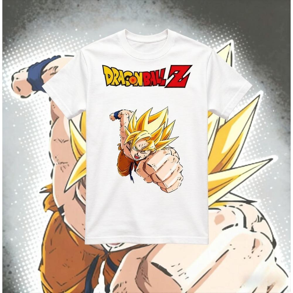 Summer Dragon Ball 40th Anniversary Cotton Anime Printed T-shirt Extra Size Casual Streetwear Unisex Y2k