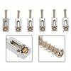6Pcs Electric Guitar Roller Bridge Tremolo Saddles for Strat TL Zinc Alloy Electric Guitar Replacement Bridge Saddle Set