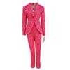 Available 2025: Stylish European & American Celebrity Slim Lace Pantsuit Set