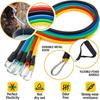 11Pcs/Set Durable Resistance Band Set Anti-Break Elastic Training Band  Fitness Equipment