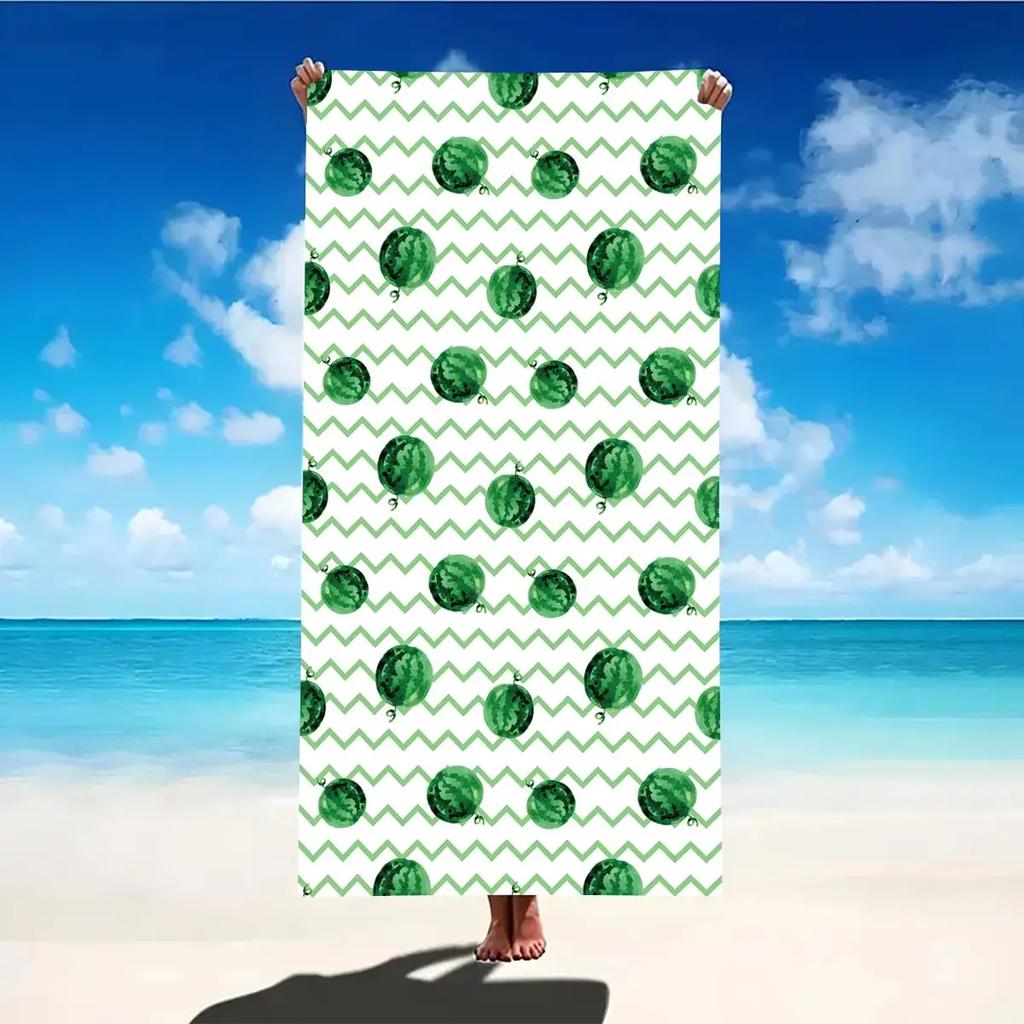 Beach Towel Portable Quick Fast Dry Sand Outdoor Travel Swim Blanket Thin Yoga Floral Print Mat Personalization Stripes Towel