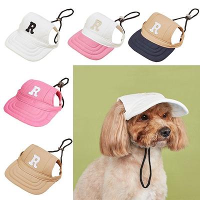 Washable Dog Sun Hat Breathable Letter Cap NEW Puppy Sunscreen Hat Dog