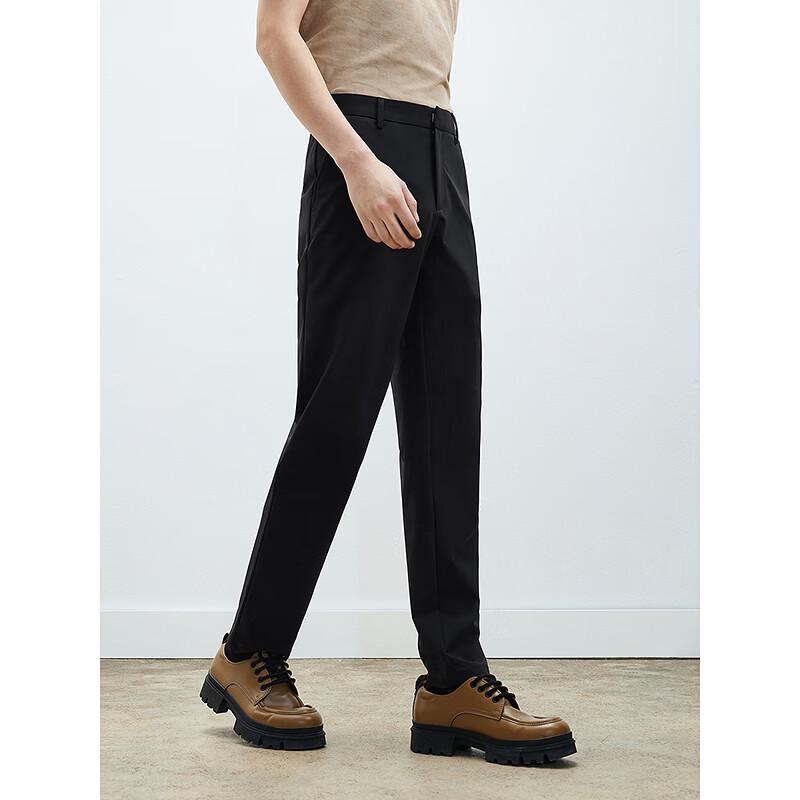 GXG Herren Schwarze Gerade Geschnittene Freizeithose