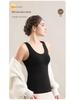 Women's L2# Wool Silk Brushed Base Layer with Underarm Coverage & One-Piece Fixed Bra Pads
