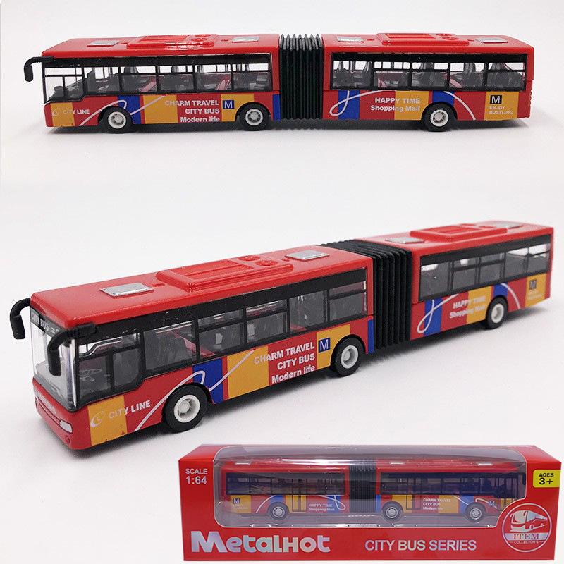 Model autobusu doubledecker v měřítku 1/64 - Slitina, hračka - Zatáhni a jeď pro nekonečnou zábavu - Ideální dárek pro děti - Autentická replika