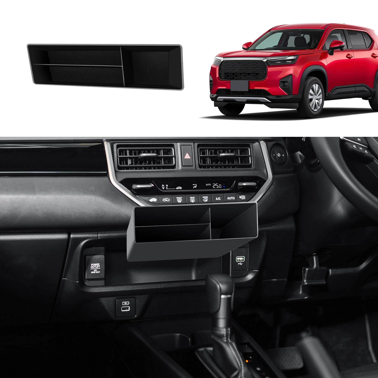 

ECOZEN Консольный бокс для Honda Консоль Хранение мелких предметов Центр Хранение в автомобиле Хранение ABS Детали интерьера автомобиля WR-V (WRV DG5) - Поднос, Коробка, Консоль,