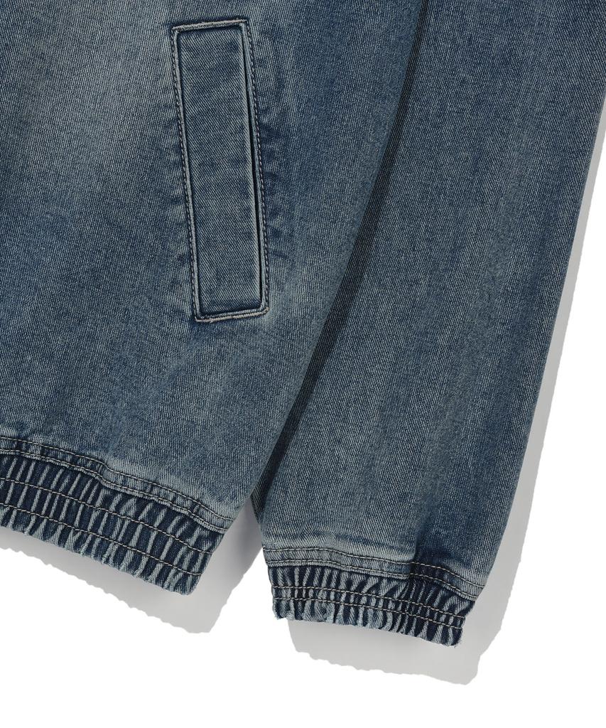 Wacky Willy Graphic Denim Hooded Jumper Blue