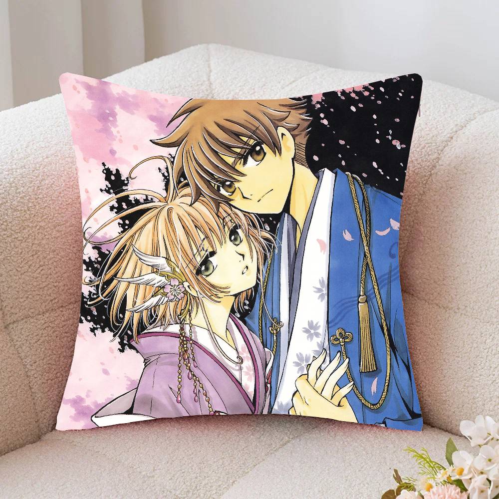 Tsubasa RReservoir Chronicle Manga Pillow Case Fashion Square Pillowcase Bedroom Sofa Room Ins Decoration Leisure