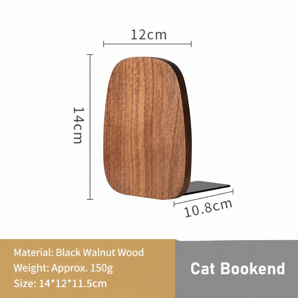 Anti-Slip Wood Book Stoppers Detachable Book Supports High Quality Wooden Bookends  School Office