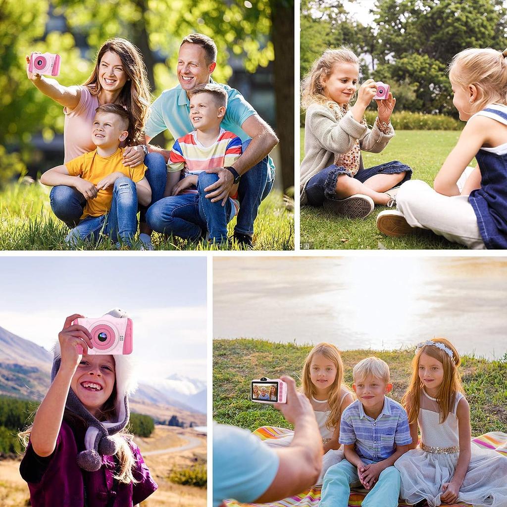 Kids Camera for Kids 3-10 Year Olds, 12MP HD Kids Digital Camera with 3.5'' Large Screen & 8X Digital Zoom, Children Camera Toys for Boys Girls with