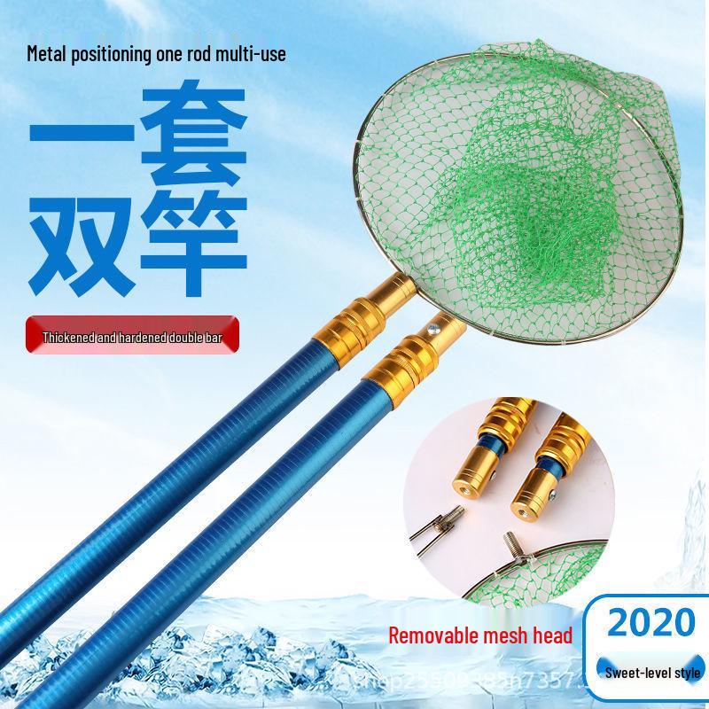 Detachable Insulated Telescopic Fishing Rod with Landing Net