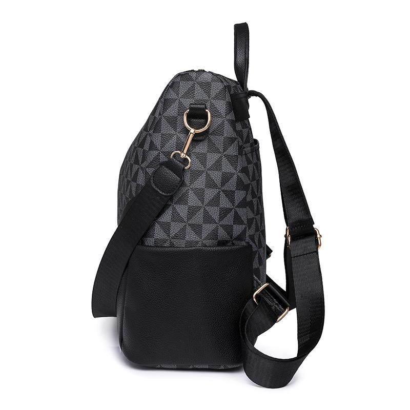 Backpack women's new large-capacity presbyopia fashionable versatile women's bag lightweight leisure travel small backpack