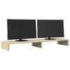 VidaXL Support de moniteur chêne sonoma 100x27x10 cm bois d'ingénierie, support de moniteur pour bureau, étagère de 854654