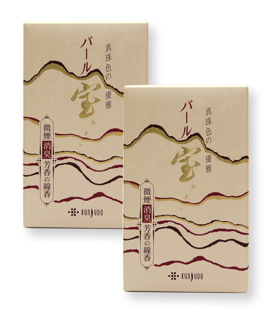 Takara Pearl Incense Sticks, 2 Boxes, Elegant Jasmine Scent, Low Smoke, Fragrance Sticks
