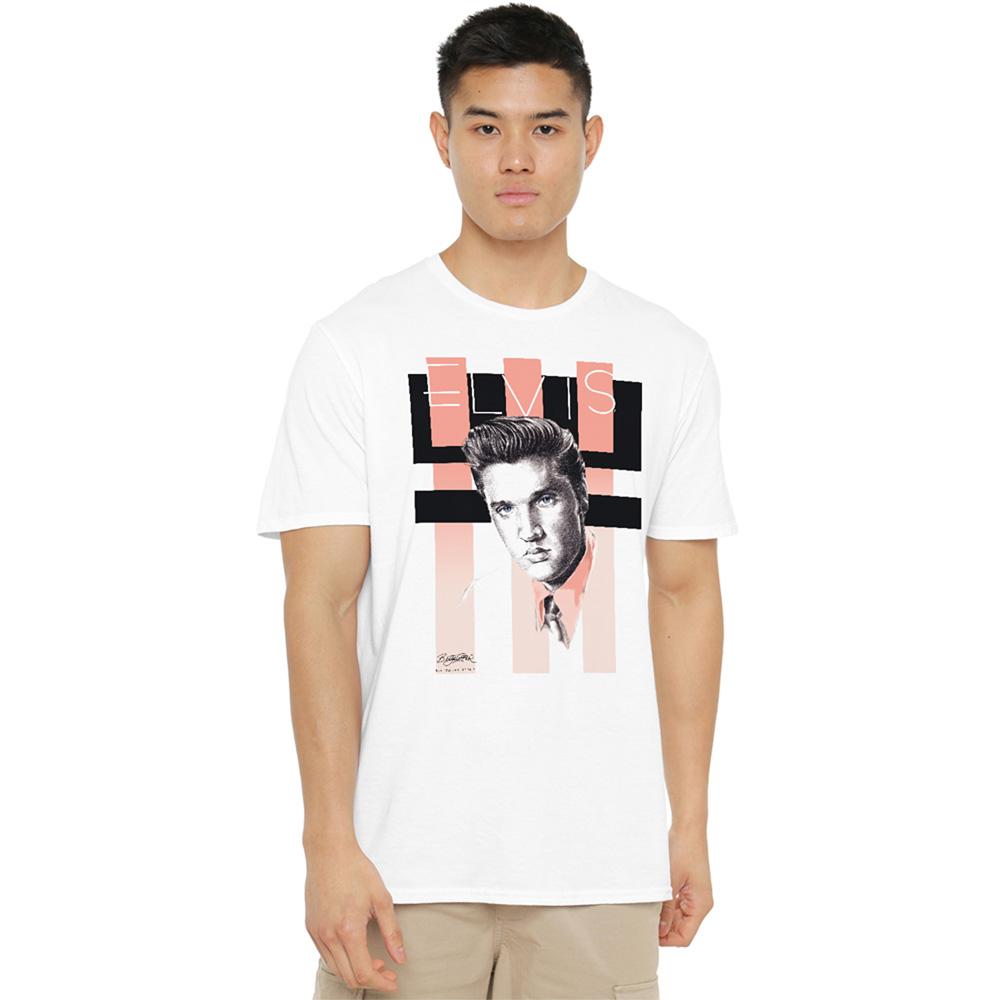 Elvis Presley Unisex Adult Retro T-Shirt