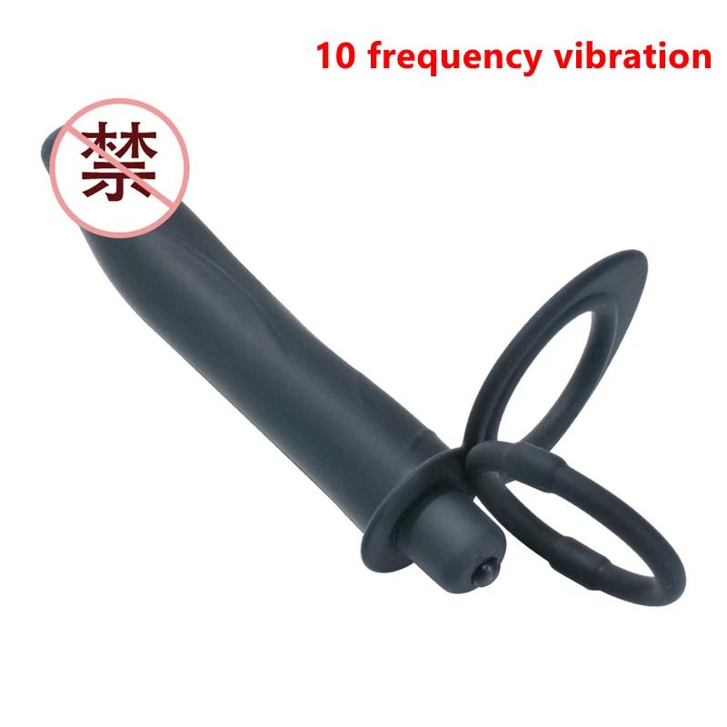 Double Penetration Dildo Vibrator Sex Toys For Couples Anal Beads Butt Plug G Spot Massager For Men Adults 18+