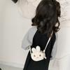 Adorable Plush Rabbit Children's Crossbody Bag For Girls Stylish Mini Backpack