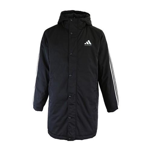 adidas Mid-Length Windproof Warm Hooded Cotton Jacket XS чёрный
