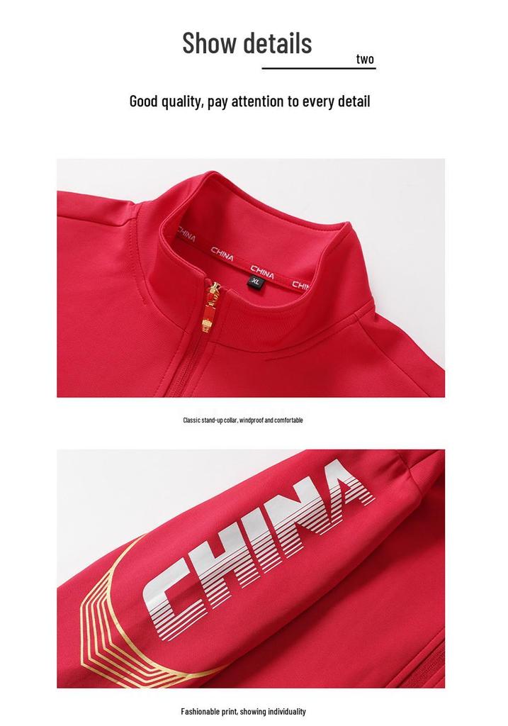 Unisex Martial Arts Three-Piece Sportswear Set: Long Sleeve Zipper Hoodie & Stand Collar for Spring and Autumn