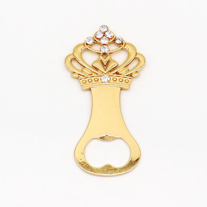 

1/3Pcs Beer Crown Golden Bottle Opener European Party Favors Zinc Alloy Caps Lifter for Beverage Metal Bottle Cap Opener