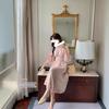 French Romantic Dress New Femininity V-neck Vacation Dress