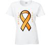 Leukemia Cancer Ribbon Ladies T Shirt