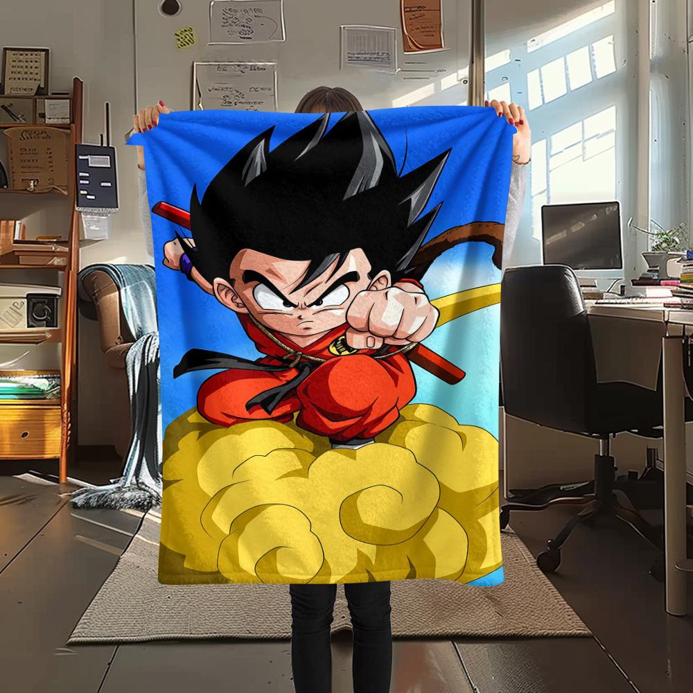 Dragon Ball characters Print Flannel Blanket,High quality Comfortable for All Seasons,Home Decor,Warmth and Comfort,Perfect for Christmas Gifts
