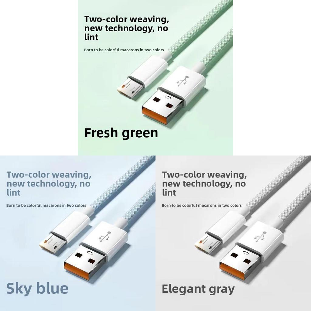 Android Fast Charging Data Cable For Huawei Xiaomi Oppo Vivo With Braided Material 15m