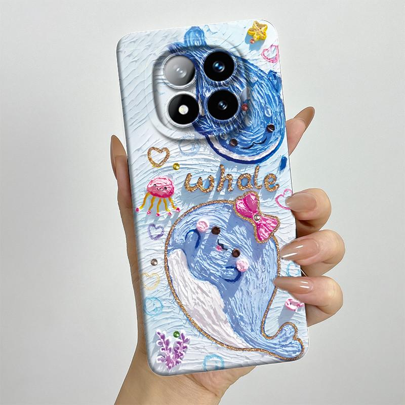 Für Redmi Note 14 Pro Plus 5G Hülle Note14 Pro+ 5G Weiche Silikon Handyhülle Süß Bemalte Modische Cartoon-Bedruckte Rückseite