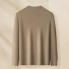 MONTAGUT Men's 100% Cotton Crew Neck Long Sleeve T-Shirt