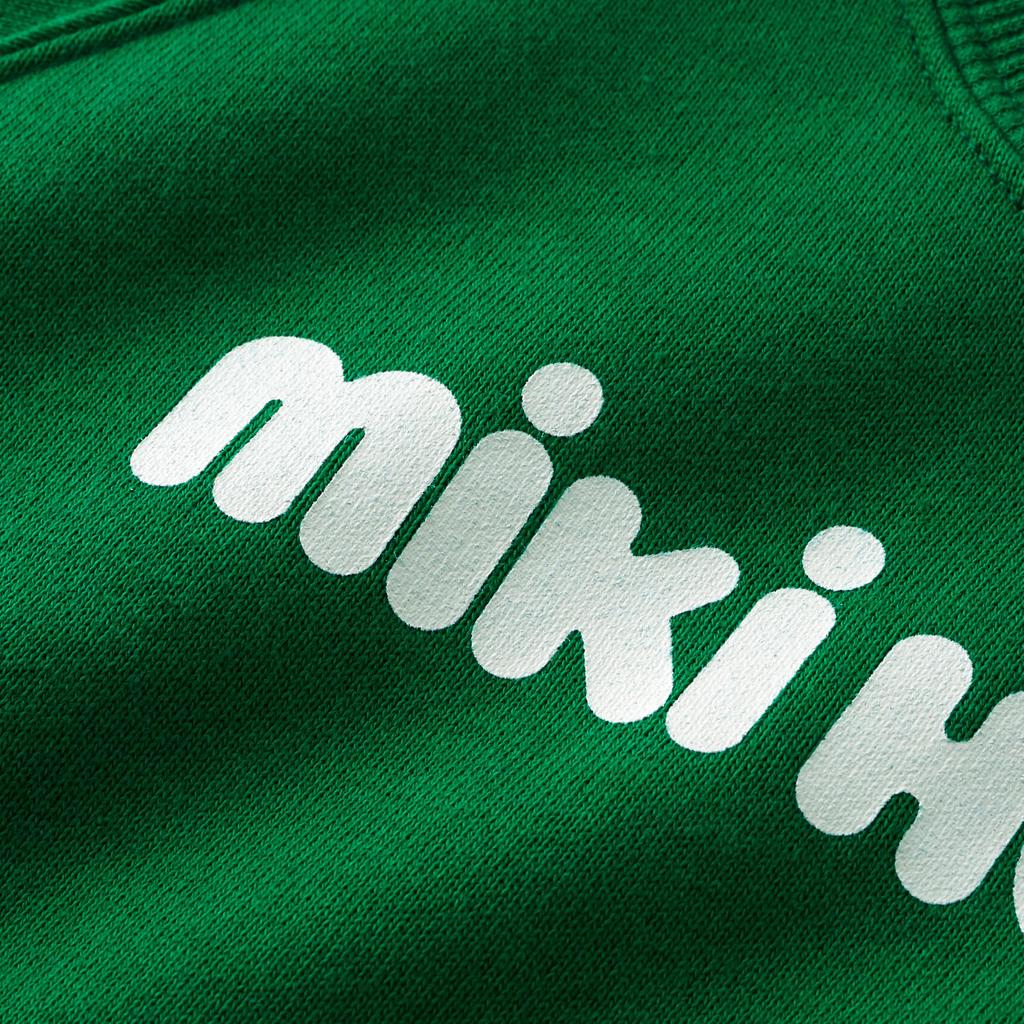 MIKIHOUSE Web Limited Back Logo Sweatshirt Pullover, Baby Kids, Size 80cm, Green, Model 10-5620-682