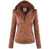 Stupenda Giacca con Cappuccio in Pelle da Donna Parka Sottile Perfetta per l'Abbigliamento Invernale