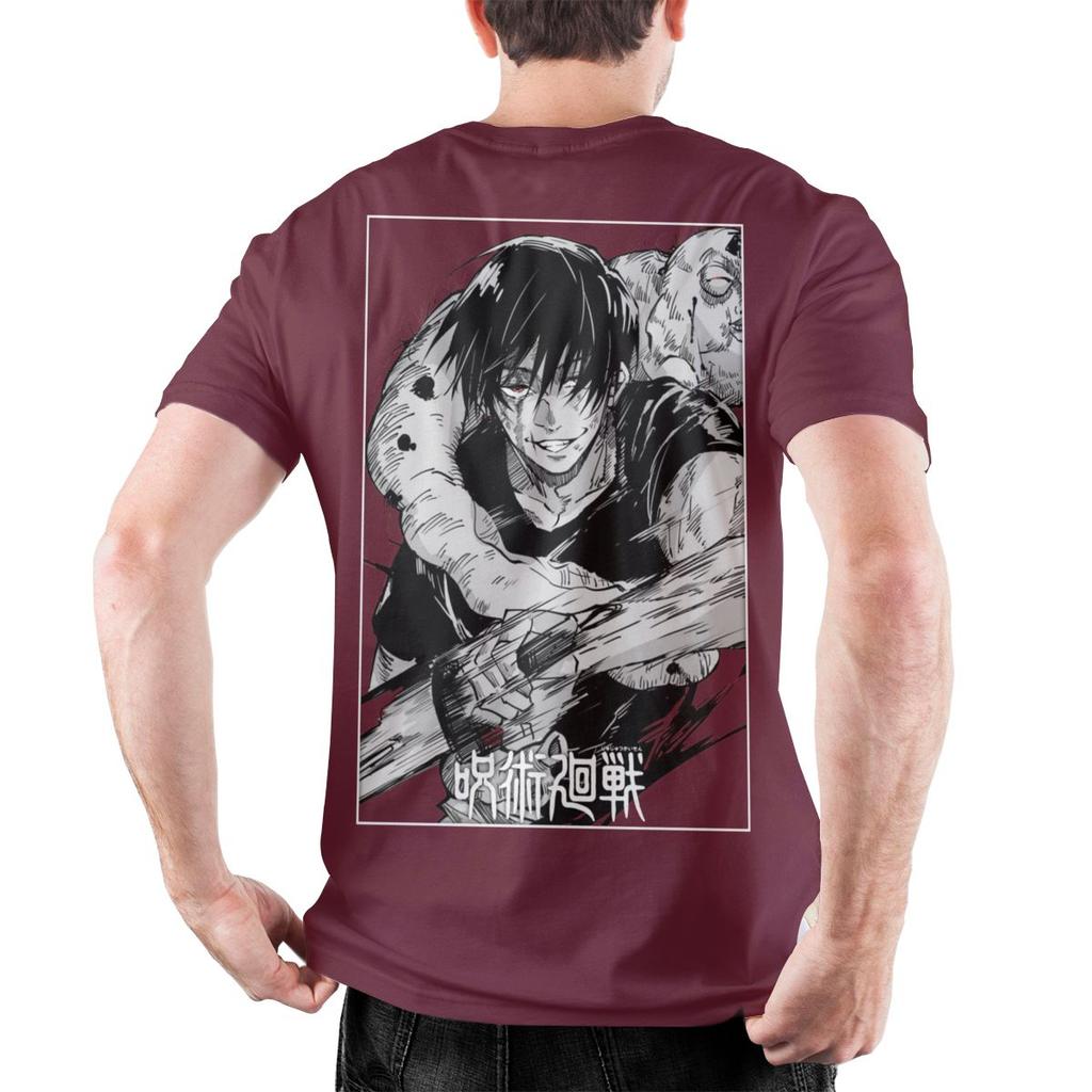 Men's Toji Fushiguro Knife JJK Anime T Shirt Pure Cotton Clothes Funny Short Sleeve Crewneck Tee Shirt Graphic Printed T-Shirt