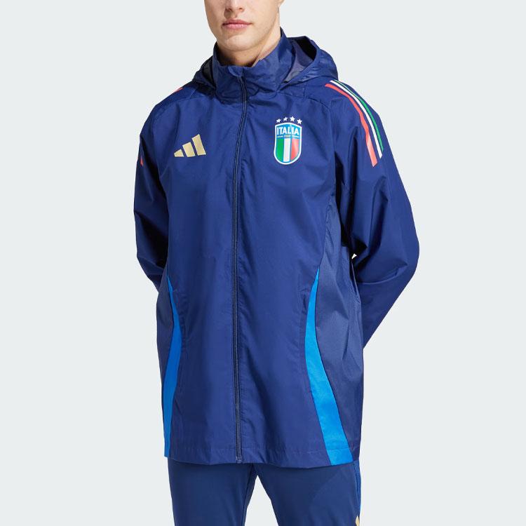 Adidas Italy Tiro 24 Competition All-Weather Jacket Men Jacket Deep-Blue IQ2160
