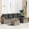 VidaXL Garden Lounge Set 6 Pcs with Grey Cushions Wicker 3325910