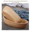 Boat Outline Fruit Bowl Wooden Snack Container Wood Grain Food Platter  Vegetable Salad