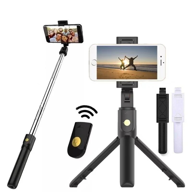 Portable Mini Bluetooth Selfie Stick Tripod Foldable Selfie Bracket With Remote Control For iPhone Huawei OPPO Phone Video Live 7