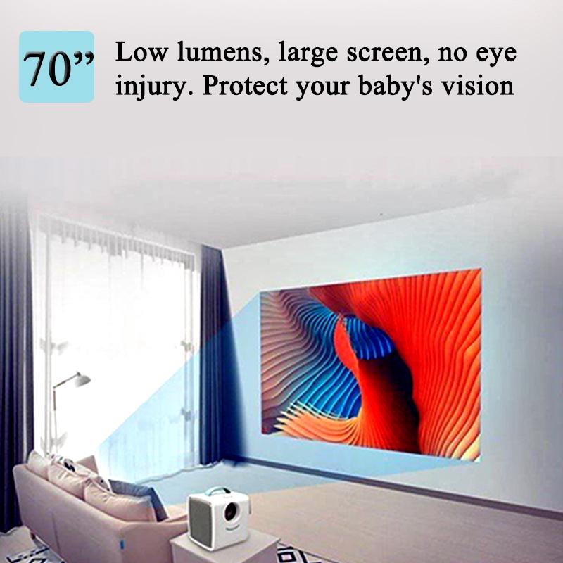 1080P Mini Full HD Projector Home Mini Theater WiFi Projector Portable Cinema LED Home Media Player 320x240 TF Card 100V-240V