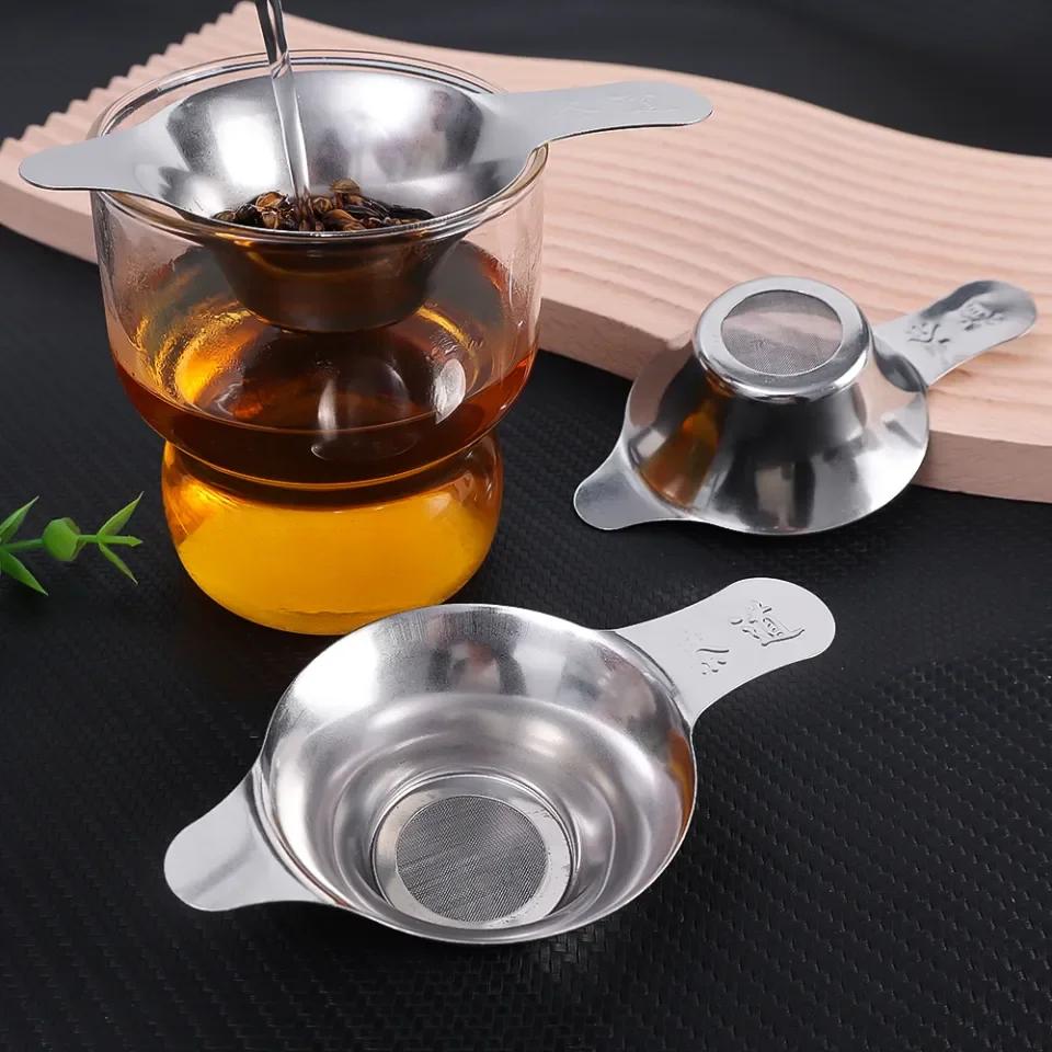 1pc Stainless Steel Mesh Fine Tea Infusers Teapot Kungfu Tea Leaf Strainer Spice Filter Diffuser Kitchen Teaware Accessories