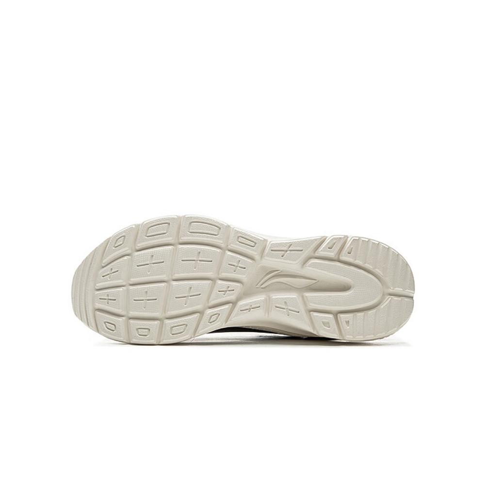 Li Ning Flow Cloud Simple Comfortable Non-Slip Wear-Resistant Low-Top Casual Running Shoes Women Sneaker Black ARSV044-7